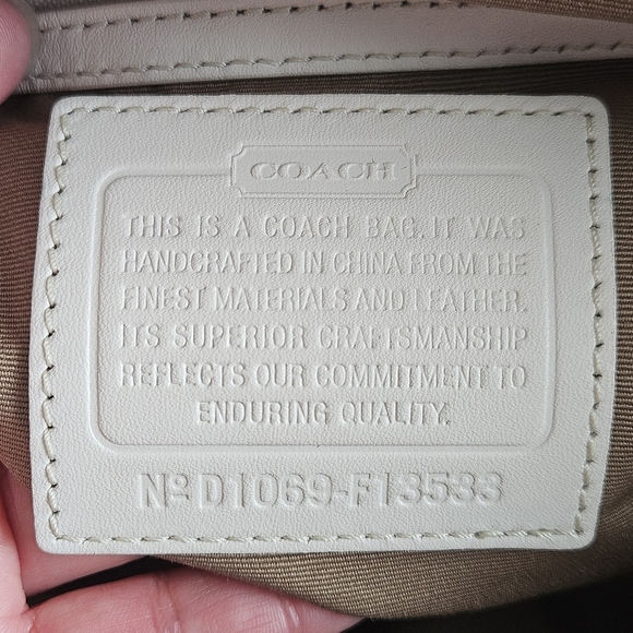 Coach Signature Brown and Cream Tote‎ Bag - Picture 10 of 14